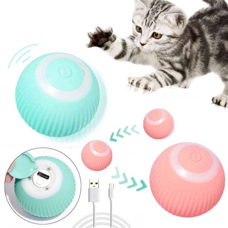 Brinquedo Interativo Inteligente - Bola Automática para Pet- Carregamento USB