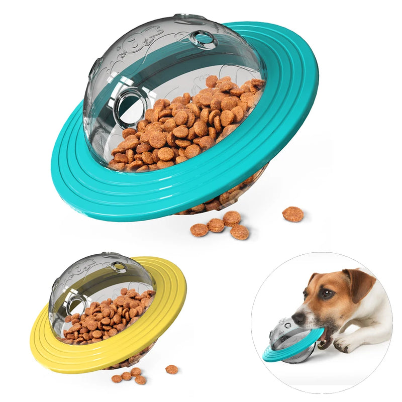 Dog Toy For Small Medium Large Dogs Cats Fly Disk Interactive Food Dispenser Improve IQ Slow Feeder Training Toys Pet Supplies