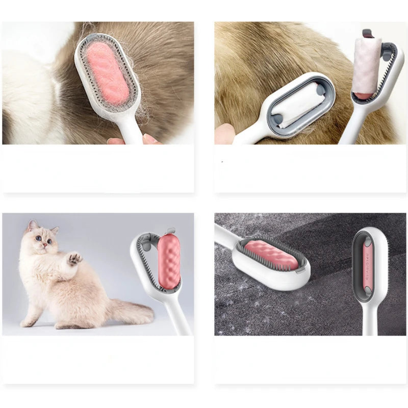 Hair Remover Brush Long Cat Dog Brush Pet Silicone Pet comb Cleaning Brush