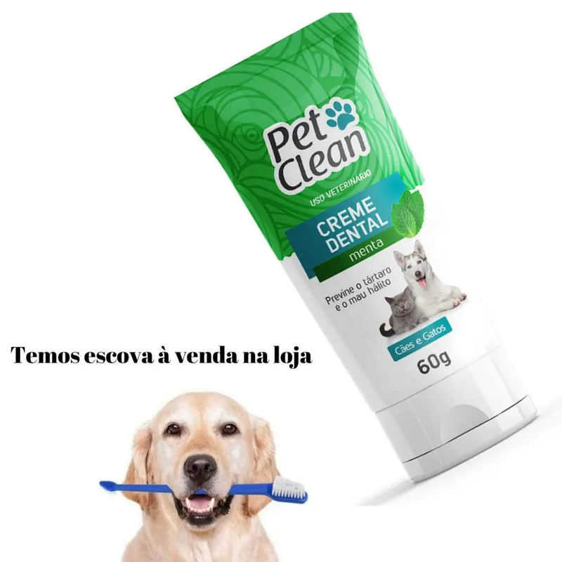 Pet Toothpaste Clean Mint Flavor for Dogs and Cats Oral Hygiene Prevents Tartar and Bad Bow